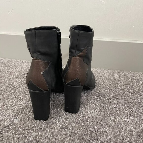 Coconuts by Matisse Vegan Leather Black Bronze Star Jill Boot Women's Size 7.5 - Picture 5 of 7